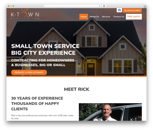 KTown Contracting WP theme - ktowncontracting.com