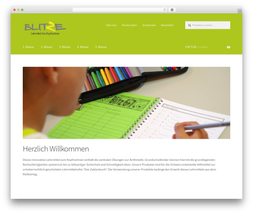 Storefront WordPress store theme - blitze.ch