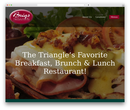 Thee  WordPress Theme WordPress restaurant theme - brigs.com