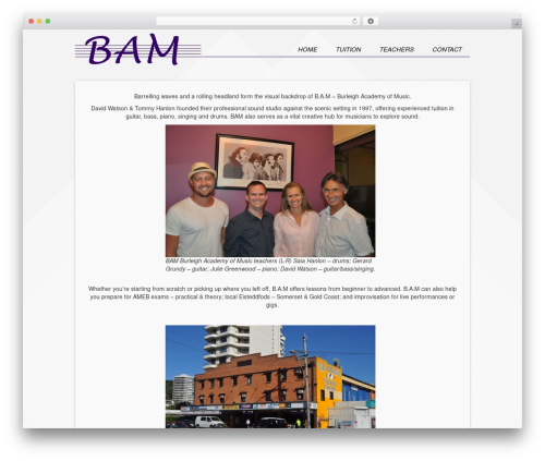Toolbox WordPress theme - bamacademy.com.au