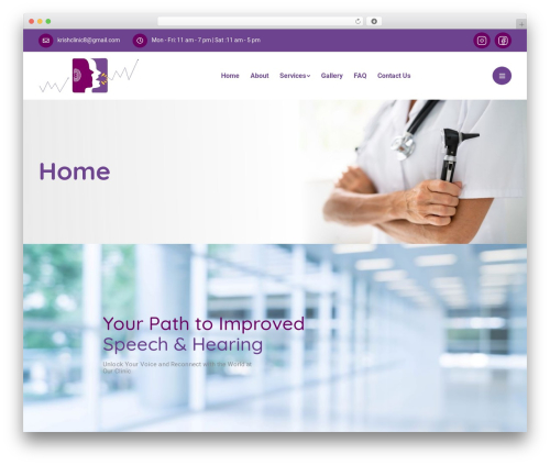 WordPress theme Medixi - krishclinic.com