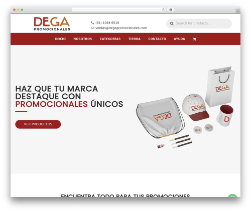 Woostify pro WordPress plugin - degapromocionales.com