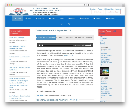 Advanced sermons pro WordPress plugin - bibleresources.info