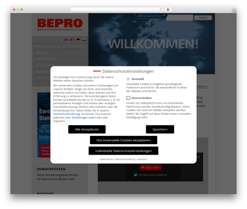 BEPRO WordPress theme - bepro.de