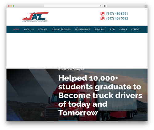 Dride WordPress theme - truckdrivingschooltoronto.ca