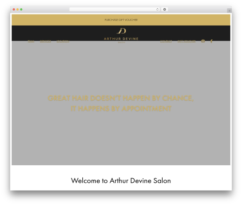 WordPress theme Arthur Devine theme - arthurdevine.co.nz