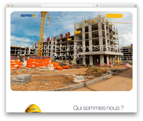 WordPress theme Builtup - semirogroup.com