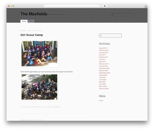 WordPress theme simpleX - beatrixmaxfield.com