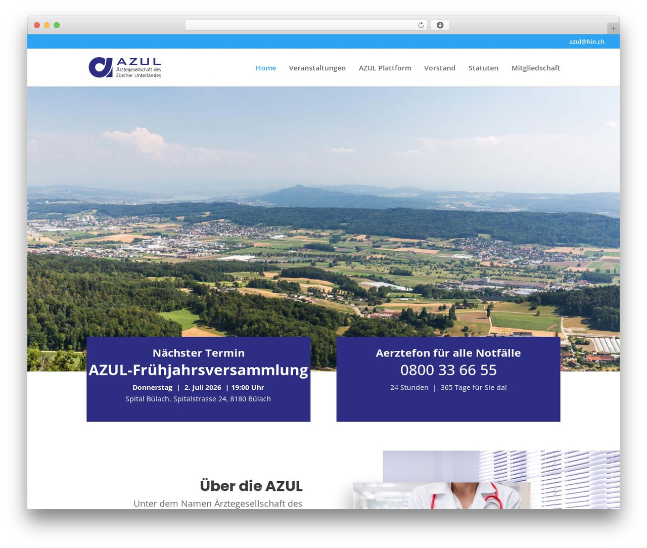 Divi WordPress theme - azul-zh.ch