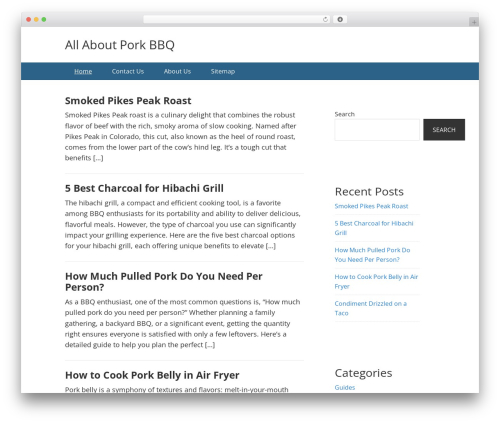 Genesis WordPress theme - porkygscda.com