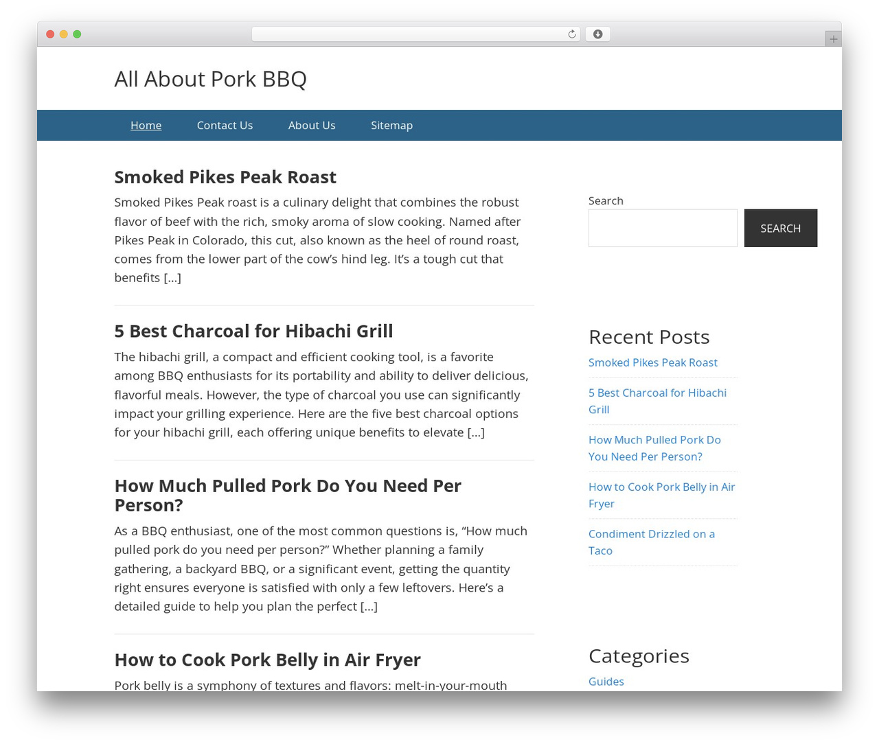 Genesis WordPress theme - porkygscda.com