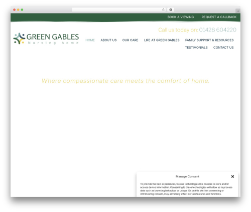Hello Elementor theme WordPress - greengablesnursinghome.co.uk