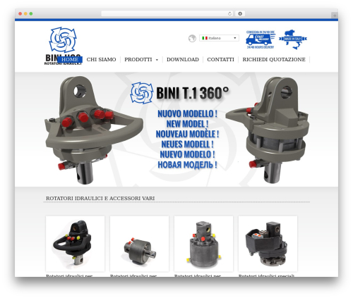 HTML5 template WordPress theme - binirotators.com