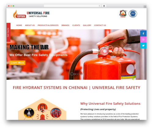 klicknet WordPress theme - universalfires.com
