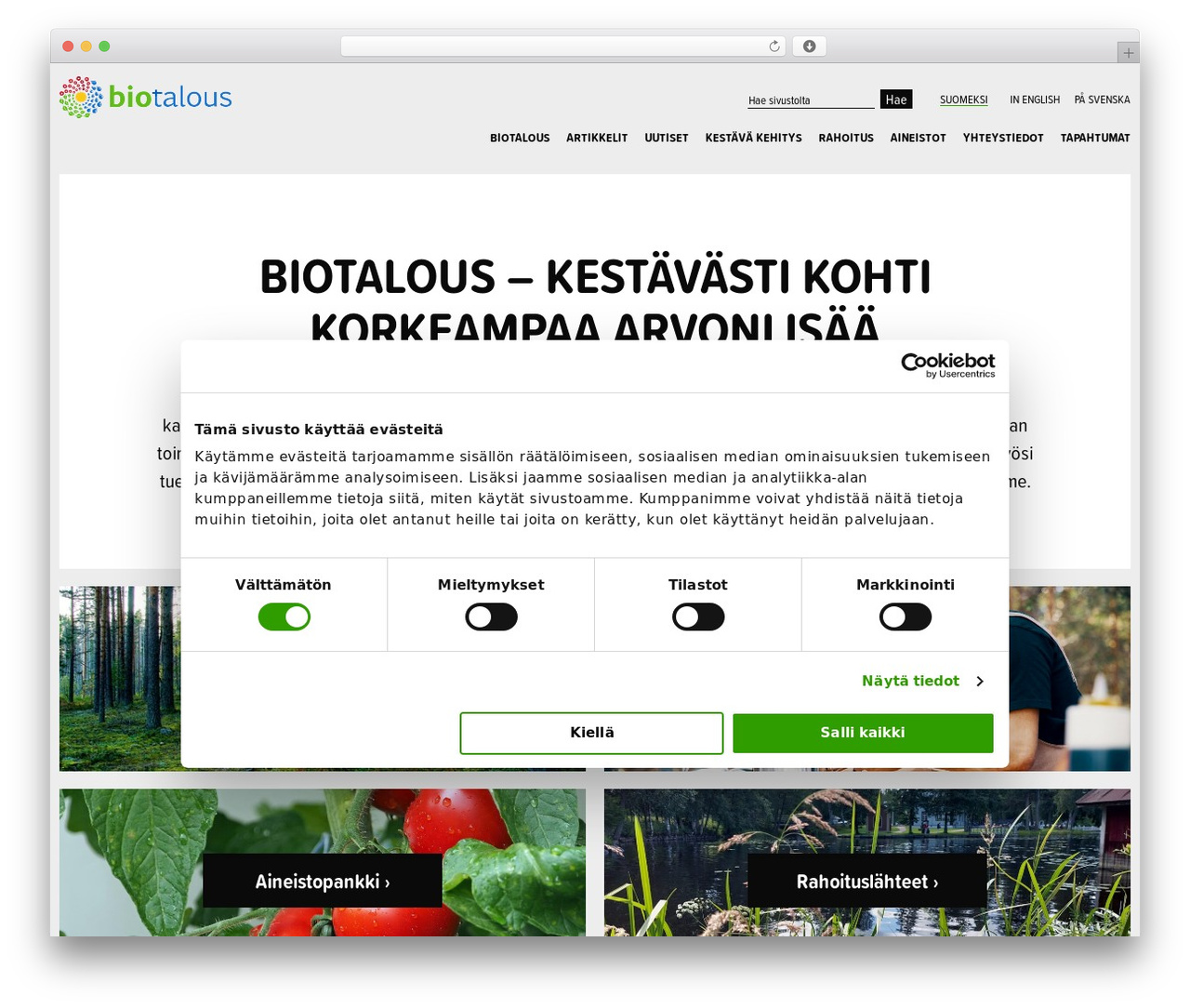 Theme WordPress brbr - biotalous.fi