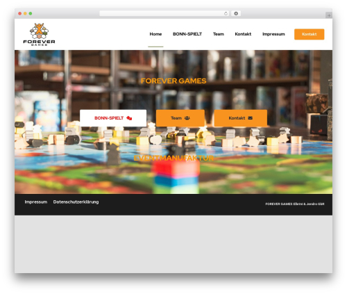 Theme WordPress Avada - forevergames.de