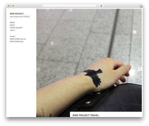 Touchfolio top WordPress theme - birdproject.hikino-maho.com