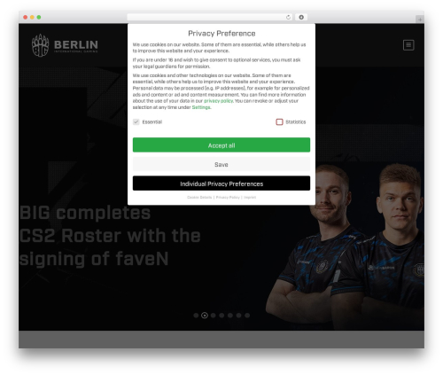 WordPress theme BigSlam - bigclan.gg