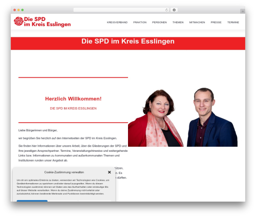 WordPress theme Activism - spd-es.de