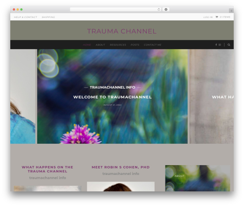 WordPress theme freyja - traumachannel.com