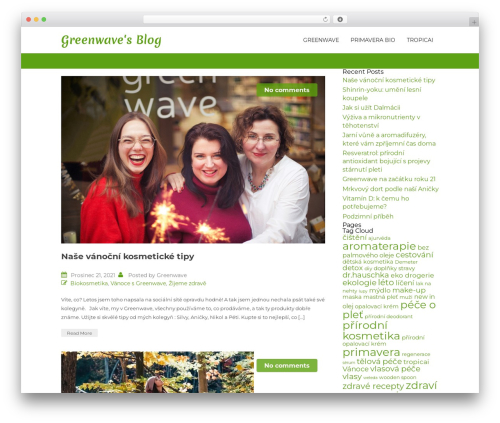 WordPress theme Lucy - blog.greenwave.cz