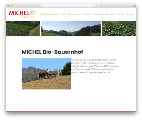 WordPress website theme Stackable - michelbiobauernhof.ch