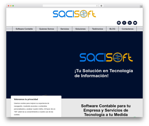 WP Theme Base WordPress theme design - sacisoft.com