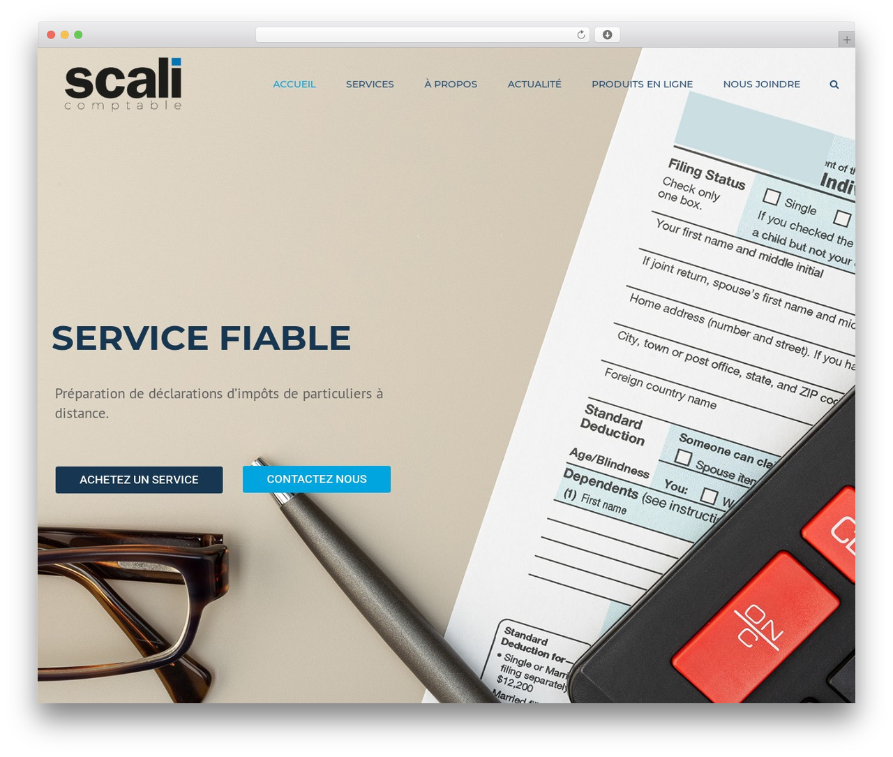 Accounting theme WordPress - scalicomptable.com