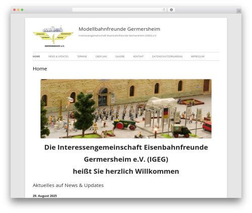 Best WordPress theme Tiny Framework - modellbahnfreunde-germersheim.de