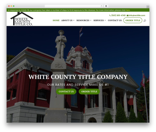 Divi WordPress theme - wctitle.com