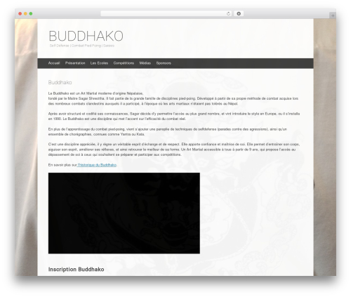 Expound WordPress website theme - buddhako.com