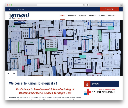 Facmaster WordPress theme - kananibiologicals.com