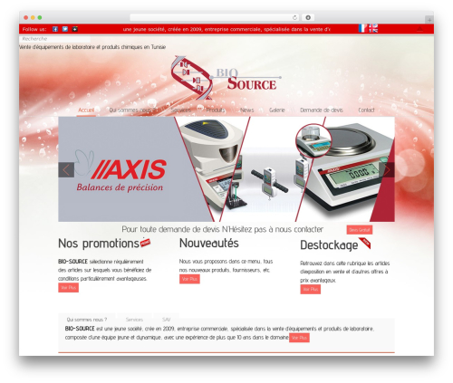 Gentle (shared on link.com) WordPress theme - biosource-tunisie.com