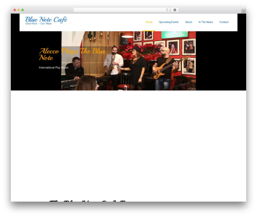 SKT Restaurant Pro best restaurant WordPress theme - bluenotecafe.com