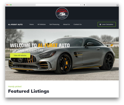 Vehica theme WordPress - alfuratauto.com