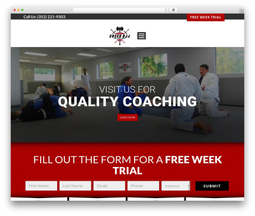 WordPress theme S Custom Theme - creedbjj.com