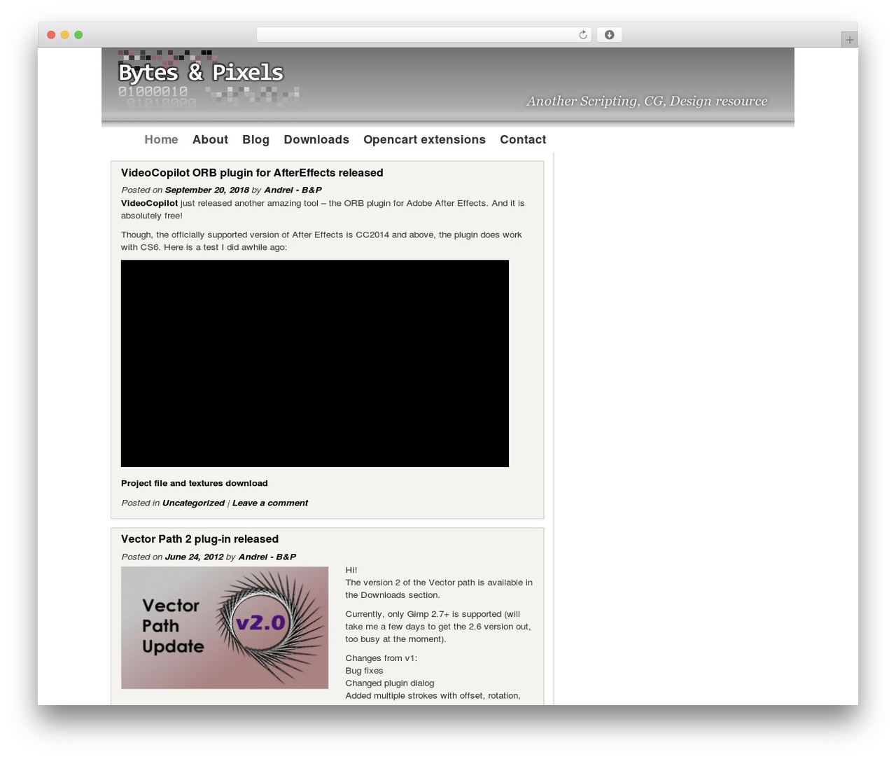 WordPress website theme bytesandpixels grey - bytes-and-pixels.com