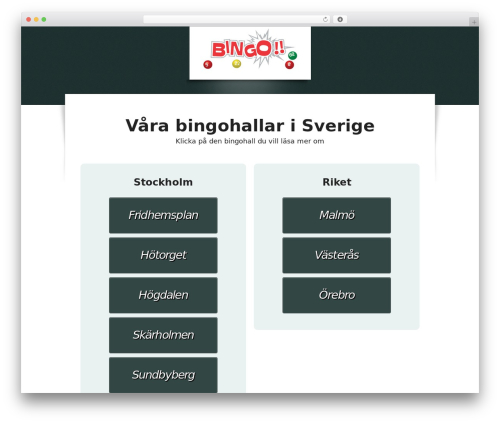 Custom event calendar WordPress plugin - bingohallen.nu