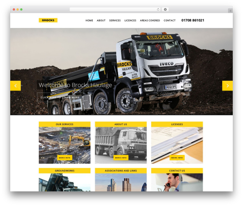Brocks theme WordPress - brockshaulage.com