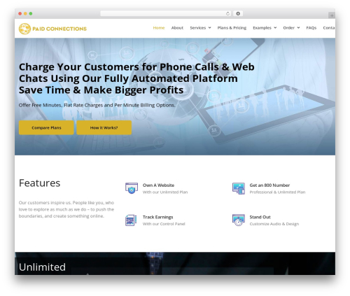 Connecty theme WordPress - paidconnections.com