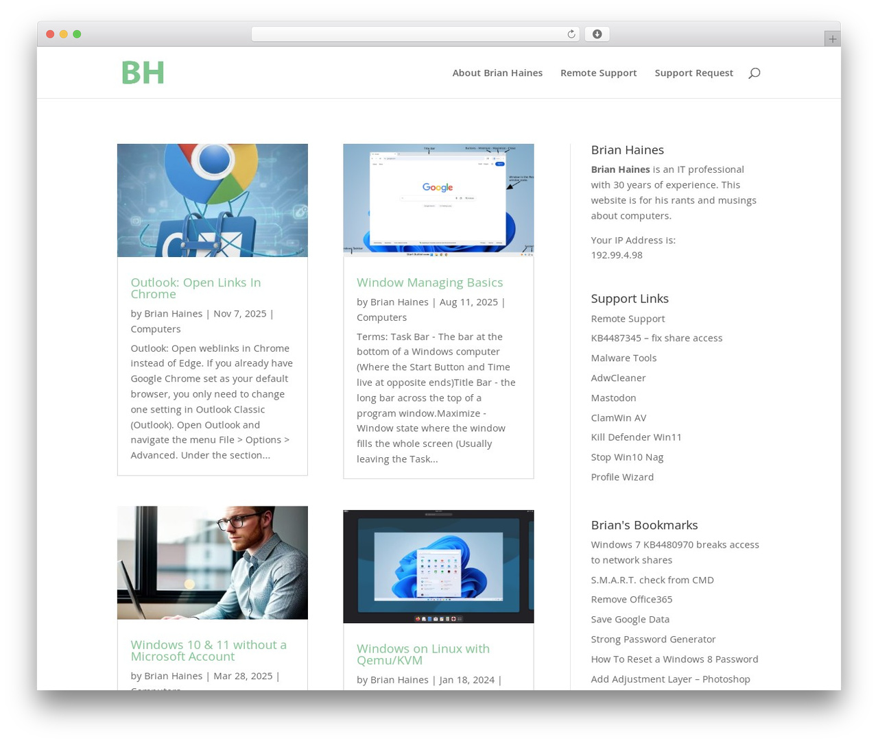 Divi theme WordPress - brianhaines.com