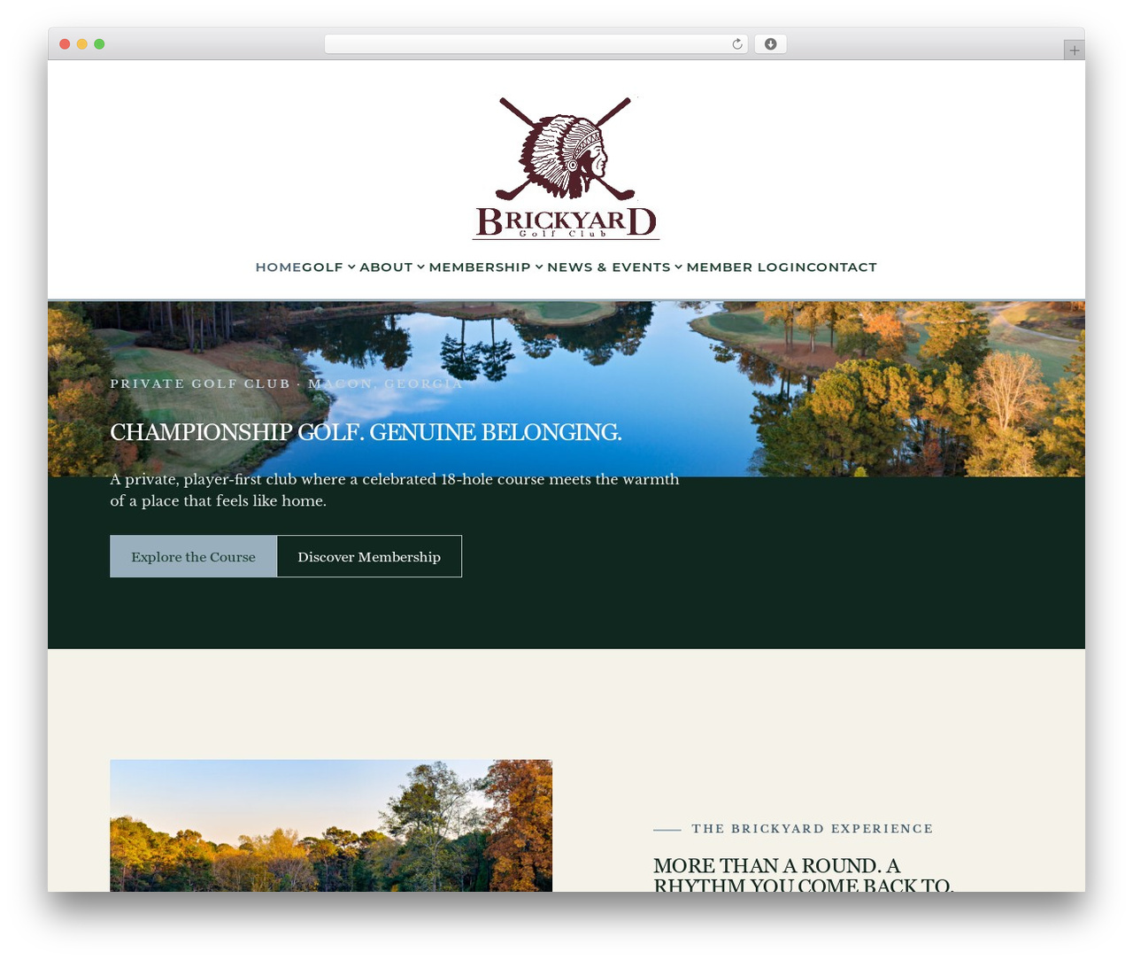 Divi WordPress theme - brickyardgolf.com