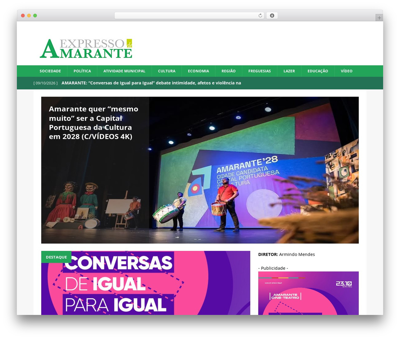 Expressodeamarante WordPress theme - expressodeamarante.pt