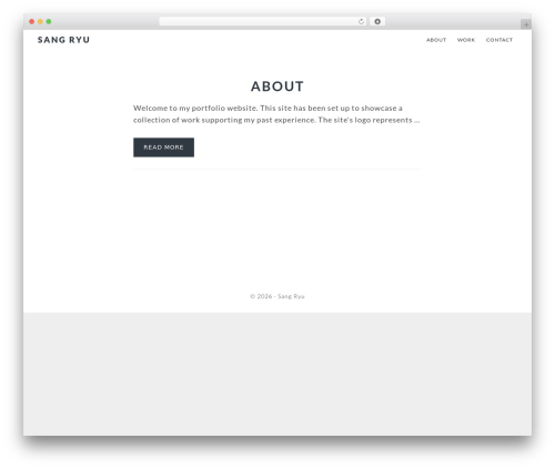 Genesis theme WordPress - sangryu.com