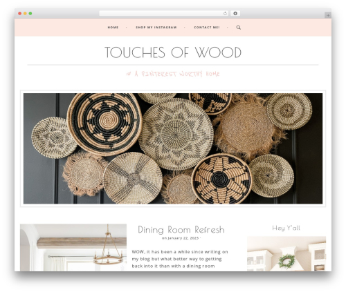 Genesis theme WordPress - touchesofwood.com