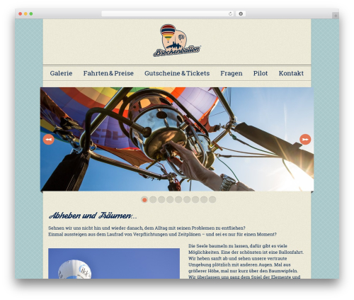 Halftone best WordPress theme - brockenballon.de