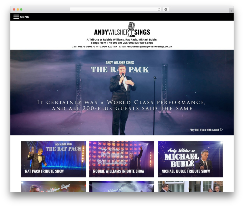 Paspective Bespoke Theme WordPress theme - andywilshersings.co.uk