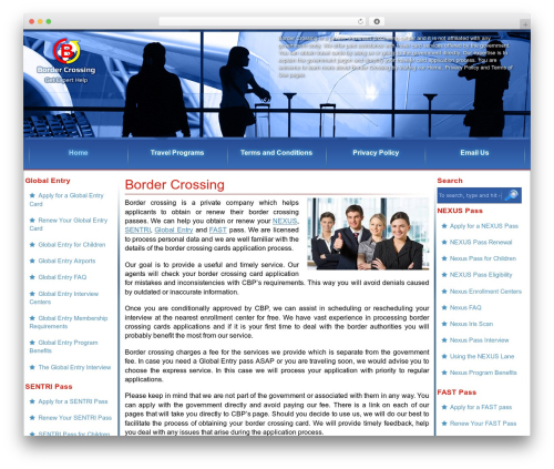 Theme WordPress Border Crossing - border-crossing.com Theme WordPress Border Crossing - border-crossing.com