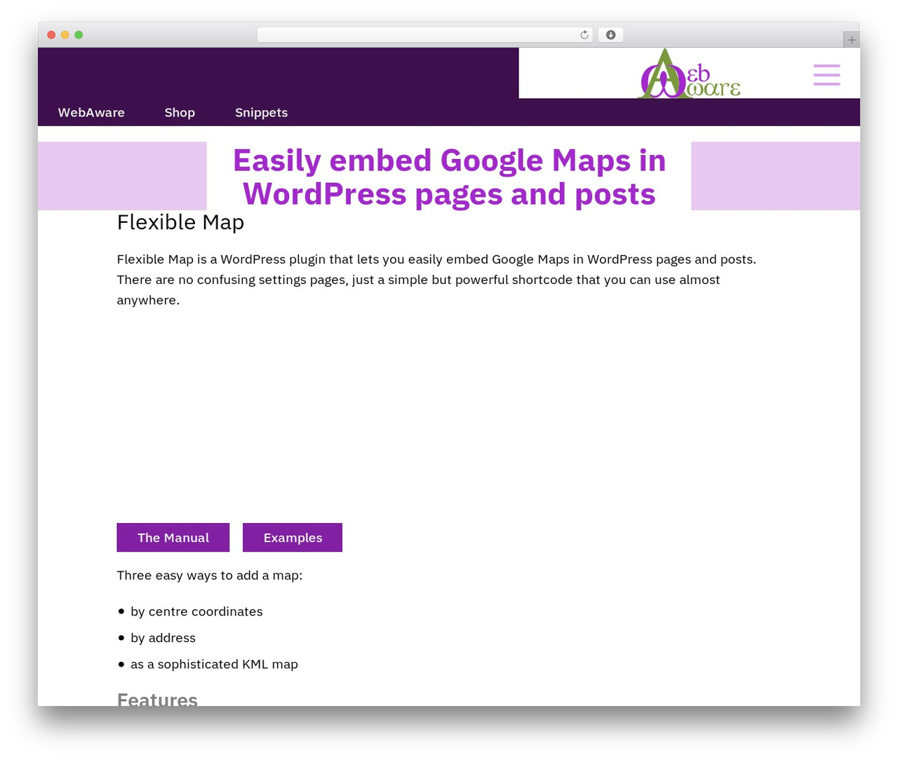 Theme WordPress WebAware - flexible-map.webaware.net.au Theme WordPress WebAware - flexible-map.webaware.net.au