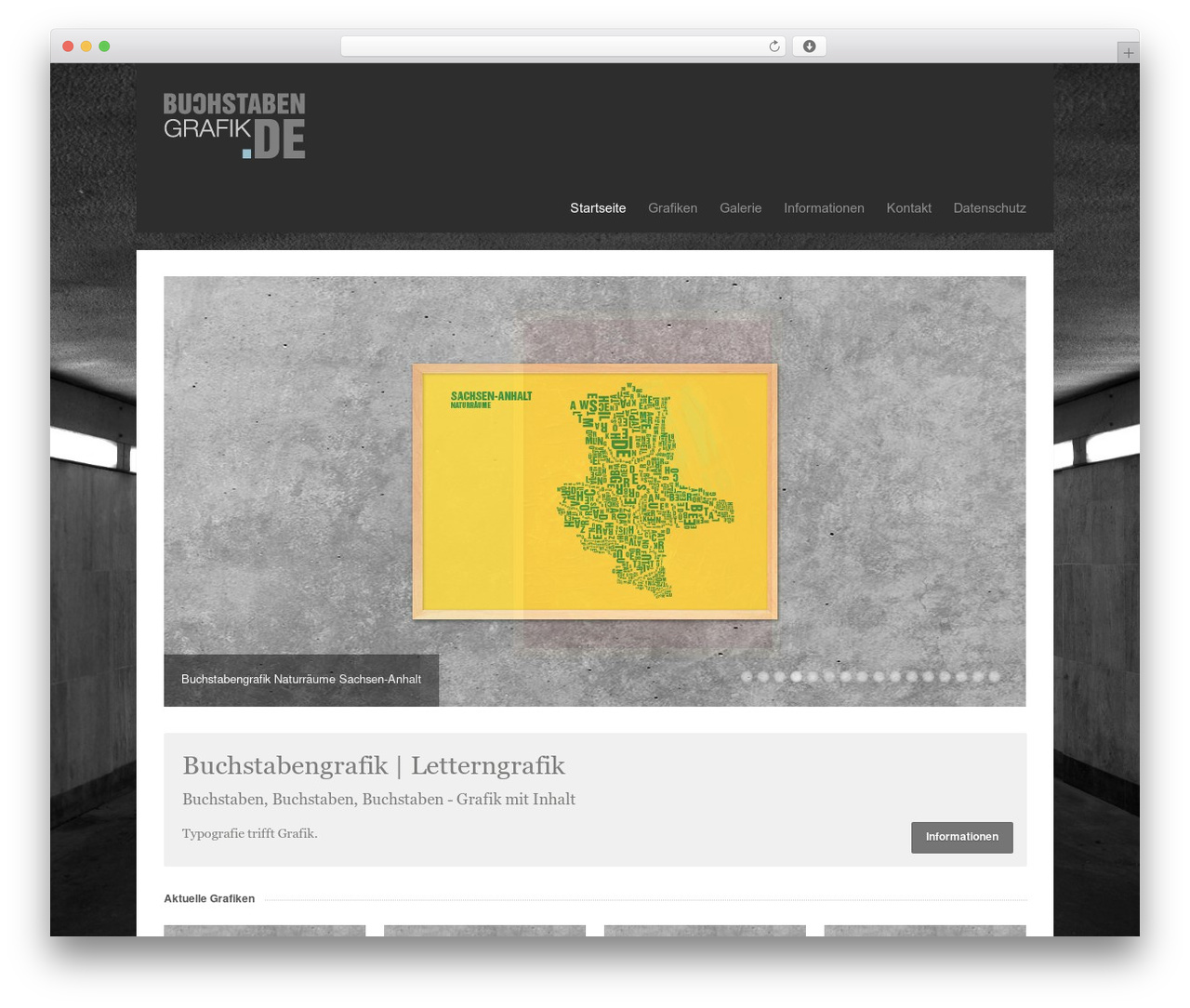 Uber premium WordPress theme - buchstabengrafik.de